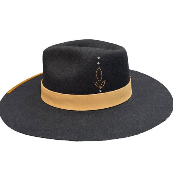 NWT San Diego Hat Company Womens Music City Fedora Hat Wool Black main image 11